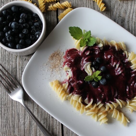 Pasta mit Beeren – ein überraschendes Duo