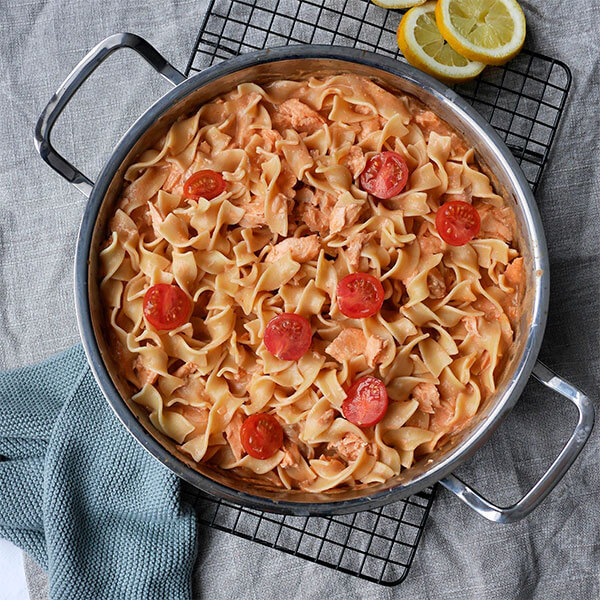 Ofen-Lachs-Pasta