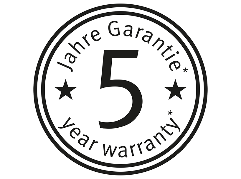 5 year warranty