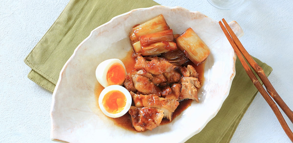 鶏もも肉とねぎのうま煮