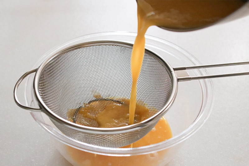 卵豆腐の蟹あんかけ手順