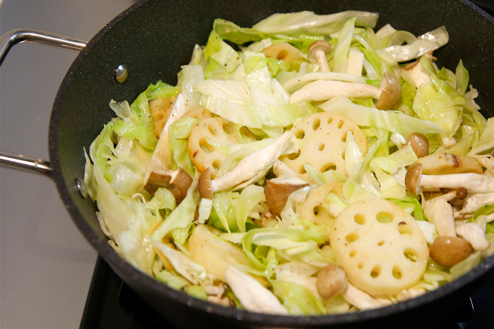 鮭と野菜のブレゼ手順2
