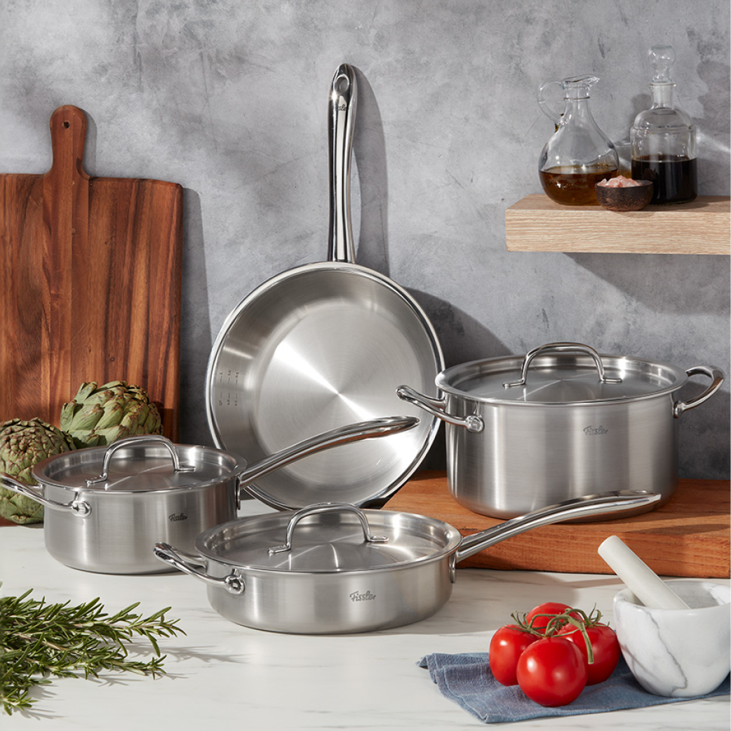 FISSLER 3 SETS DE 2 COUTEAUX A STEACK 11 cm - 98% RECYCLED STAINLESS STEEL